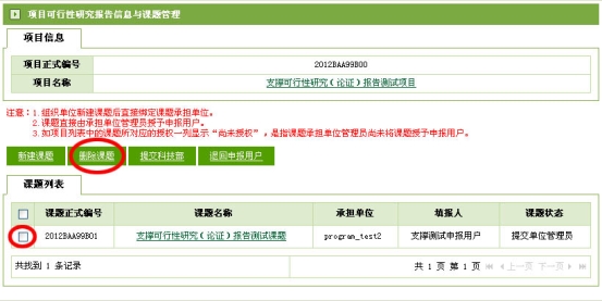 可行性研究報告刪除課題