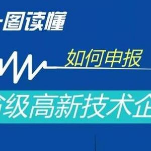 一圖看懂如何申報國家高新技術企業(yè)、省級高新技術企業(yè)