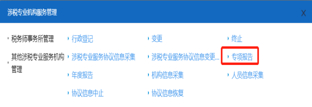 山西省電子稅務(wù)局專項(xiàng)報(bào)告頁(yè)面