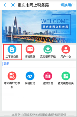 重慶市網上稅務局主頁