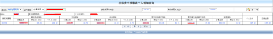 跳轉到社保費參保個人繳費基數(shù)查詢界面