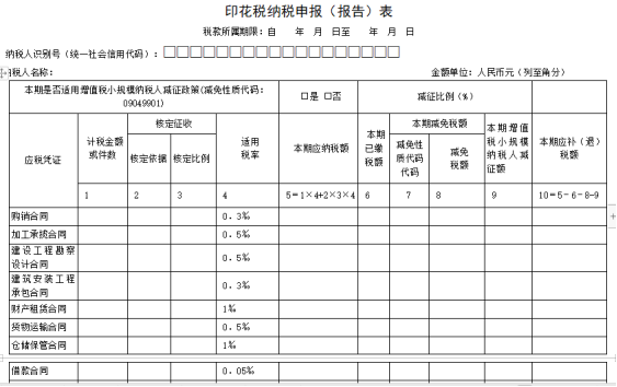 安徽省電子稅務局印花稅申報