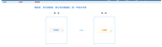 跳轉(zhuǎn)到附加稅申報(bào)界面