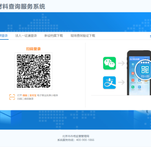 北京市企業(yè)登記信息材料查詢服務系統(tǒng)使用說明