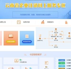 云南省企業(yè)注銷網(wǎng)上服務專區(qū)操作流程說明