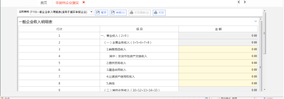 錄入附表營業(yè)收入及成本費(fèi)用明細(xì)表