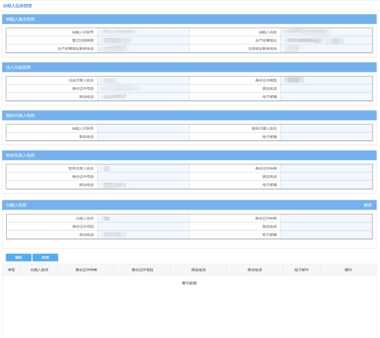辦稅人（附）信息