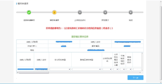 申報(bào)表填寫