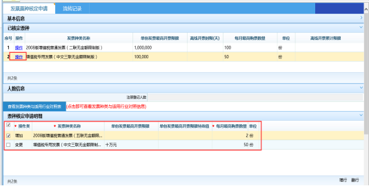 票種核定申請明細