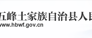 五峰縣政府各職能部門工作時間及聯系電話