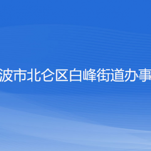 寧波市北侖區(qū)白峰街道辦事處各部門負責(zé)人和聯(lián)系電話