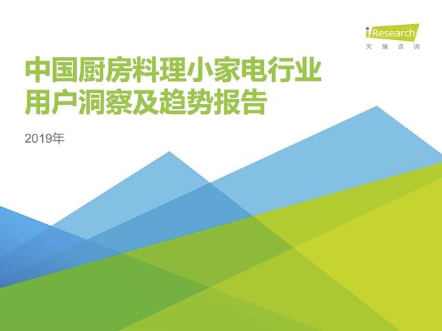 2019年中國廚房小家電行業(yè)研究報告