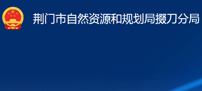 荊門市自然資源和規(guī)劃局掇刀分局