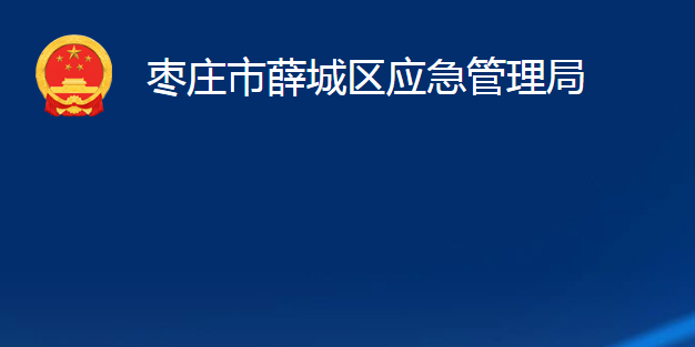 棗莊市薛城區(qū)應急管理局