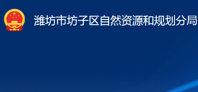 濰坊市坊子區(qū)自然資源和規(guī)劃分局