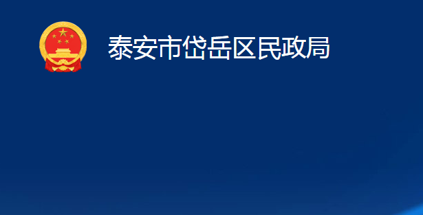 泰安市岱岳區(qū)民政局