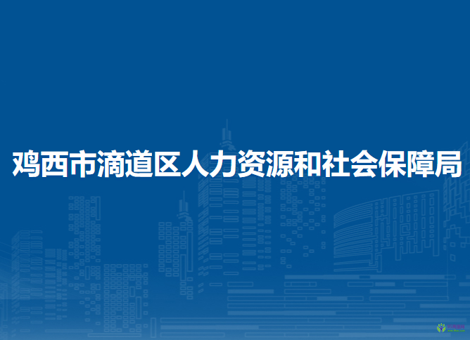 雞西市滴道區(qū)人力資源和社會保障局