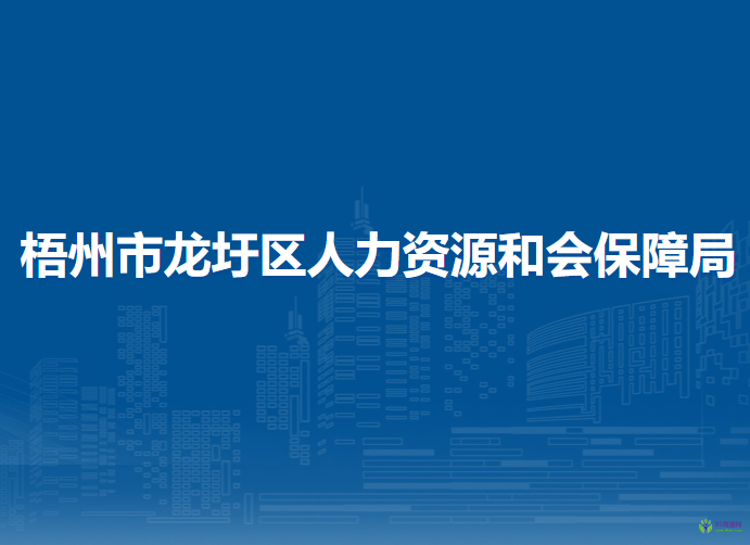 梧州市龍圩區(qū)人力資源和會保障局